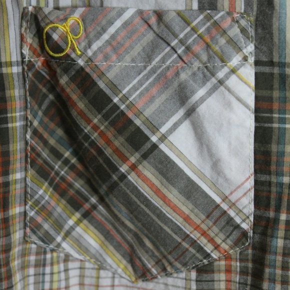 OP Ocean Pacific Mens Button Down Shirt Western SS - Picture 2 of 4